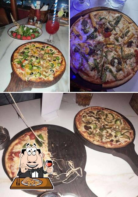 Try out pizza at Trippy Tequila