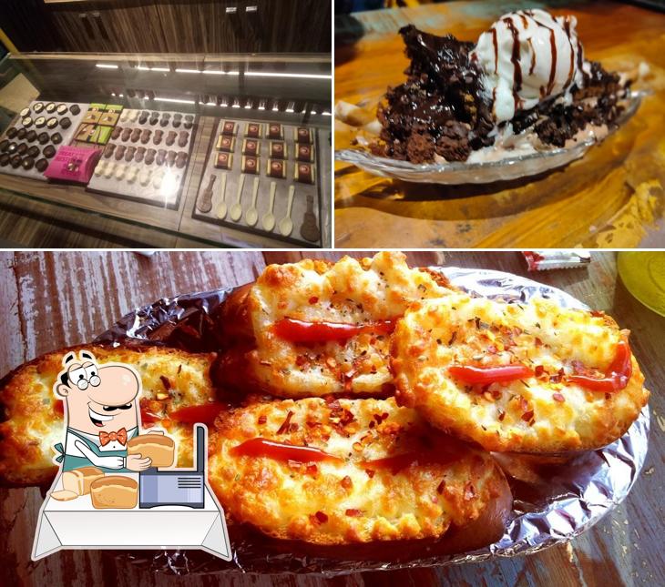 Garlic bread at the chocolate room