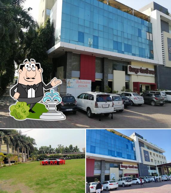 Check out how Meghdoot Resort, Indore Road, Ujjain looks outside
