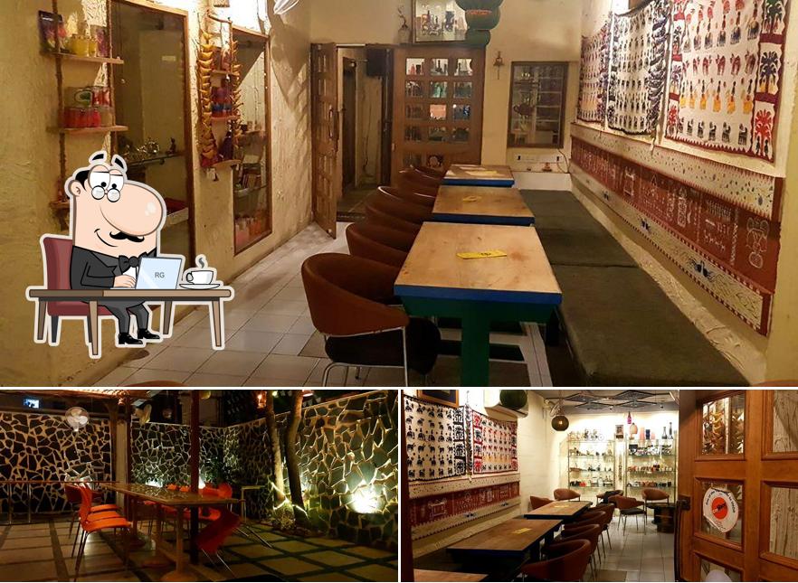 The interior of Kitchen Zayka