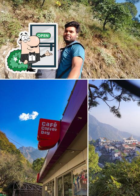 The exterior of Cafe Coffee Day Katra