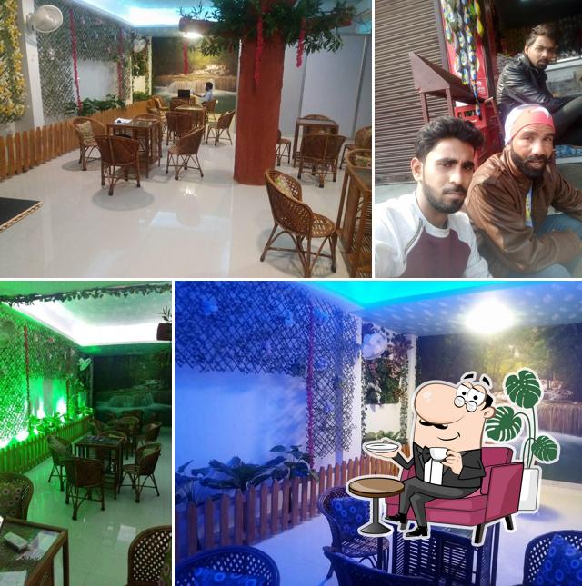 The interior of Green Cafe