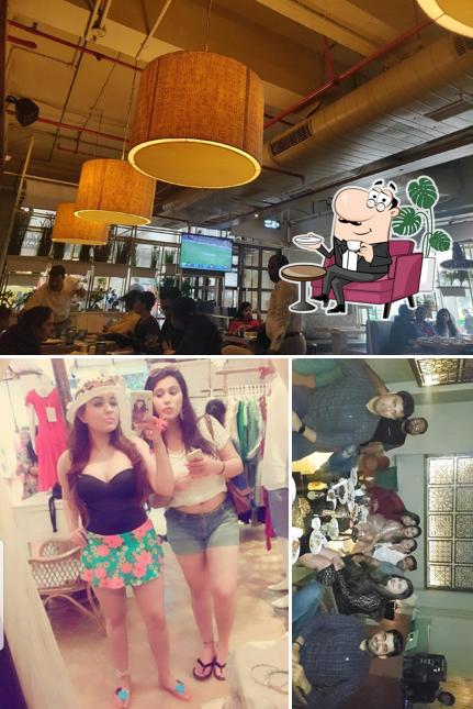The interior of Laidback Cafe