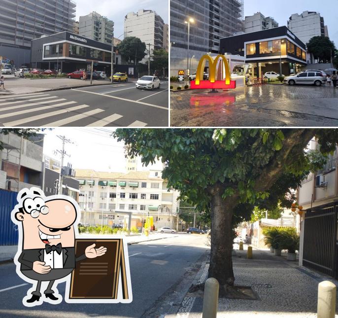 O exterior do McDonald's