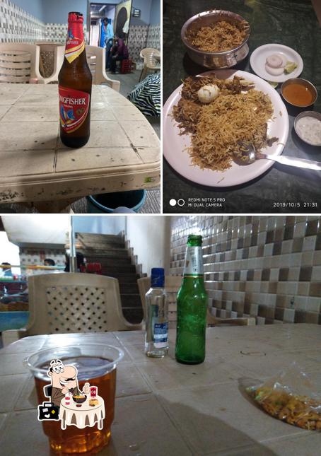 The restaurant's food and beer