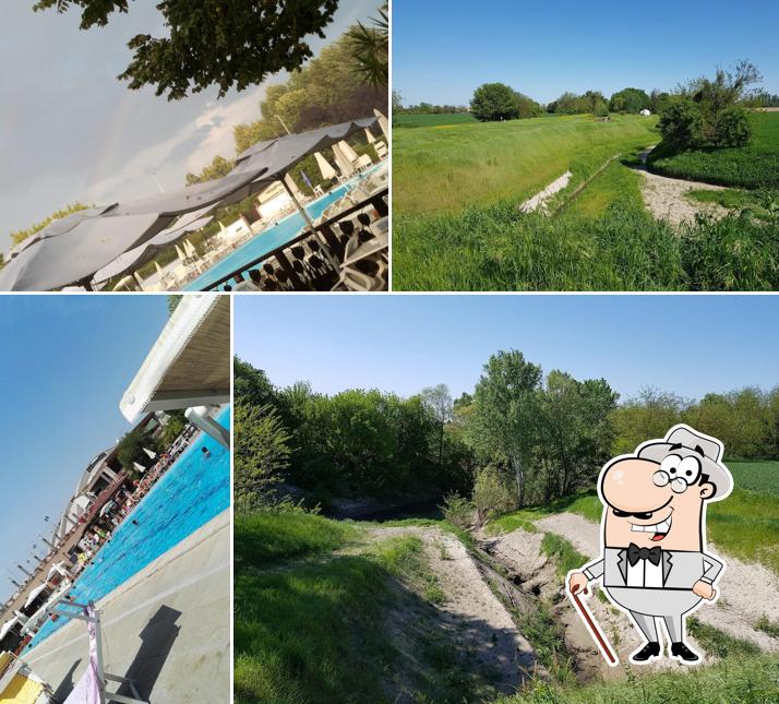 Goditi la vista dall'area esterna di Torreverde BOLOGNA PADEL