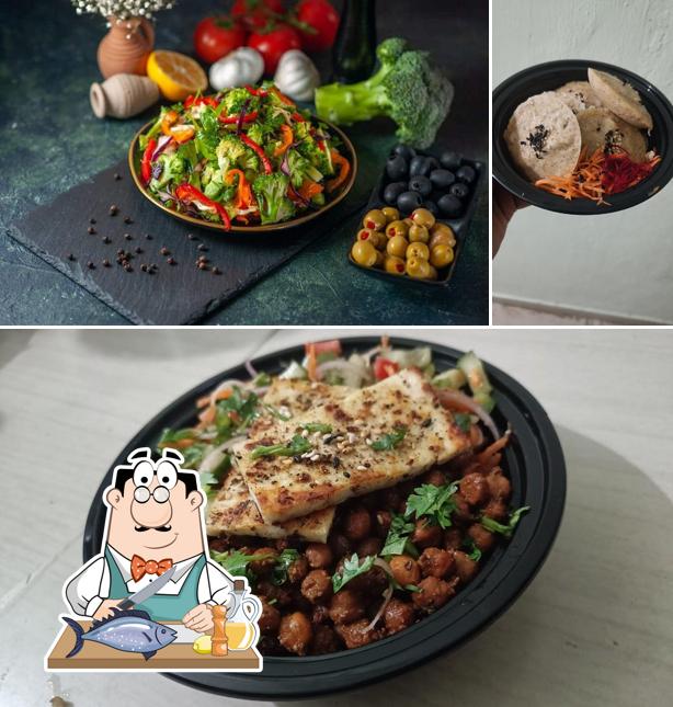 Grilled salmon at Mr.Salad