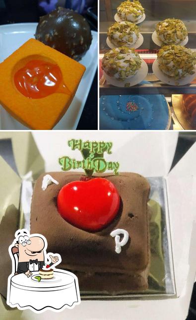 Oya Kekars offers a selection of sweet dishes