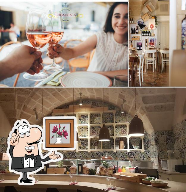Gli interni di Pietrabianca Vino e Cucina