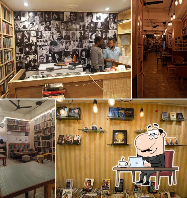 Take a seat at one of the tables at The Bibliophilia Café