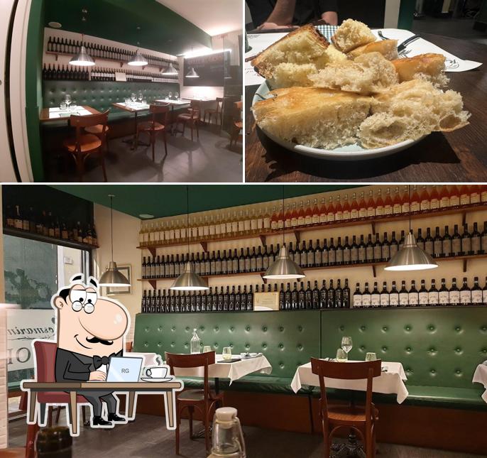 Gli interni di Trattoria Rosmarino
