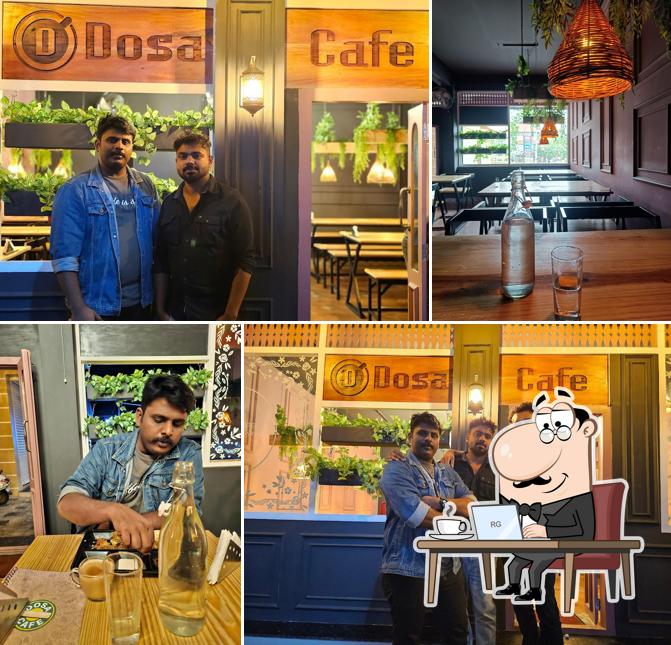 The interior of Dosa Cafe