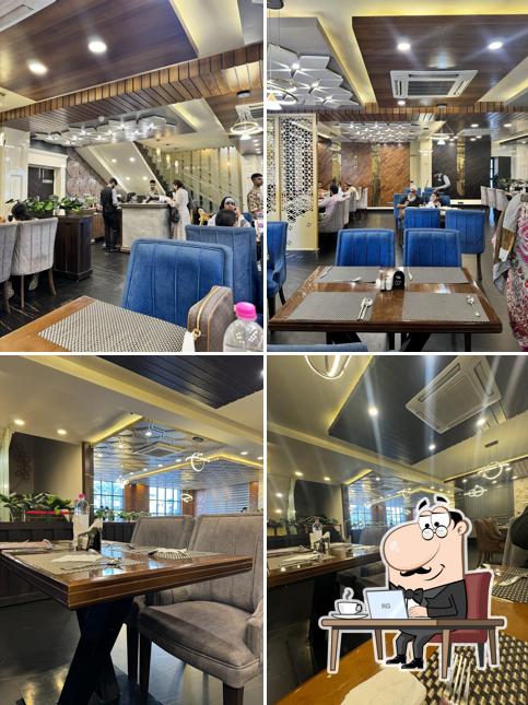 The interior of Olive Tree Fine Dining Restaurant