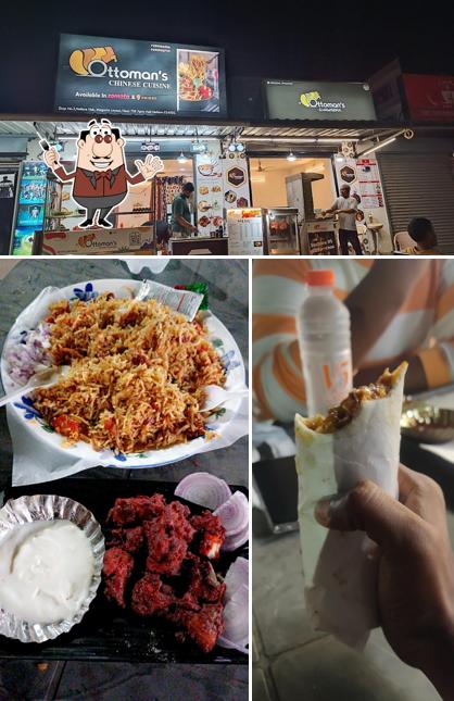 This is the image showing food and interior at Ottoman's shawarma