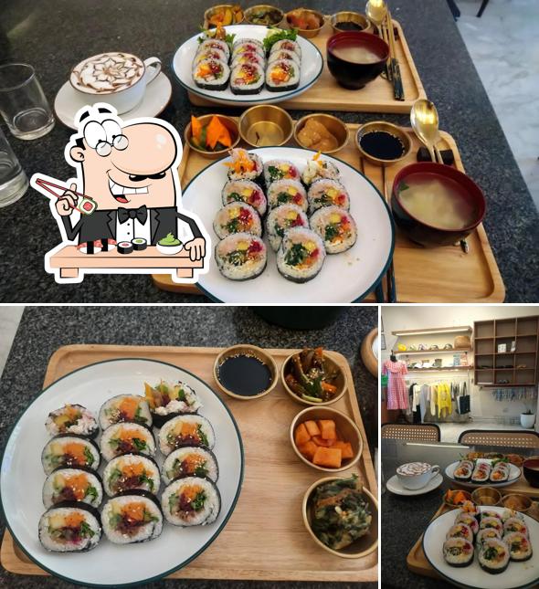 Pick various sushi options