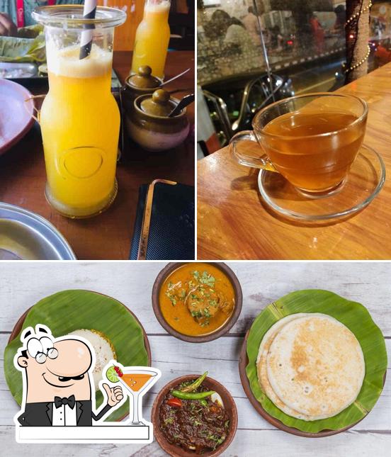 Take a look at the photo showing drink and food at Edaneram