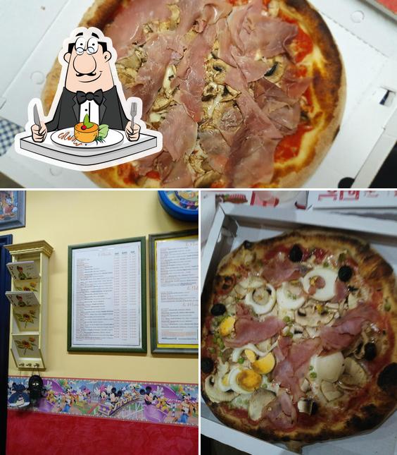 La cibo e interni del ristorante