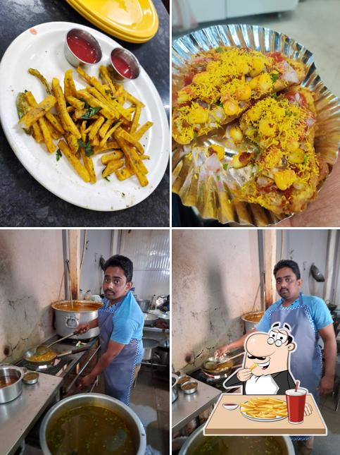 French fries at Vijay Hotel