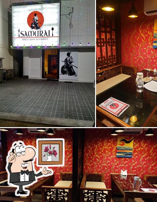 Take a seat at one of the tables at Samurai Restaurant