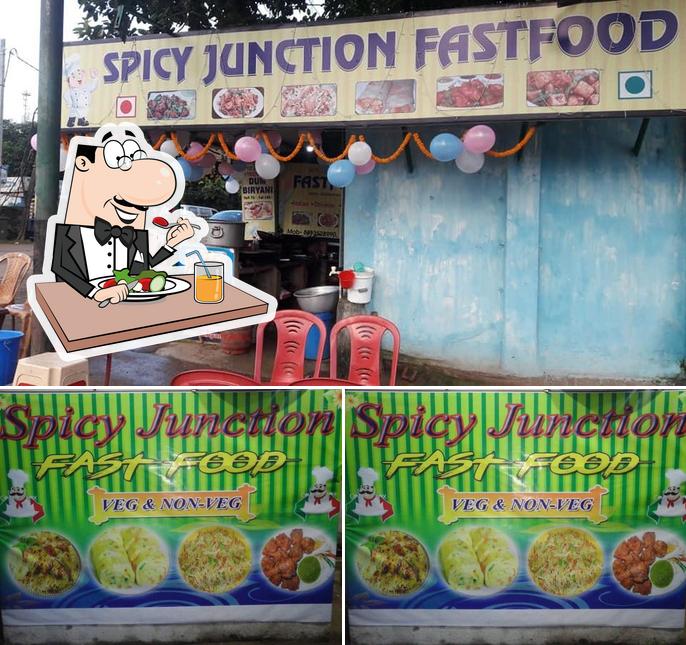 Take a look at the image displaying food and interior at Spicy Junction Fast Food
