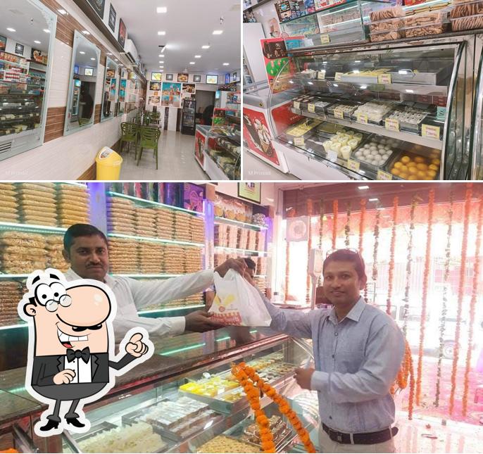 The interior of Bikaner Mishthan Bhandar