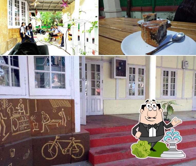 The image of The Tea Story’s exterior and food