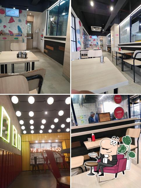 The interior of Domino's Pizza Gandhi Park, Aligarh