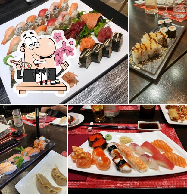 Prenditi le diverse opzioni di sushi