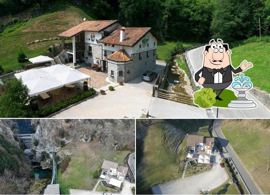 Goditi la vista dagli esterni di Ristorante Ai Mulinars