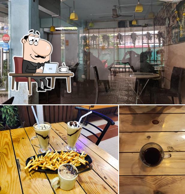 The interior of Cafe Durga