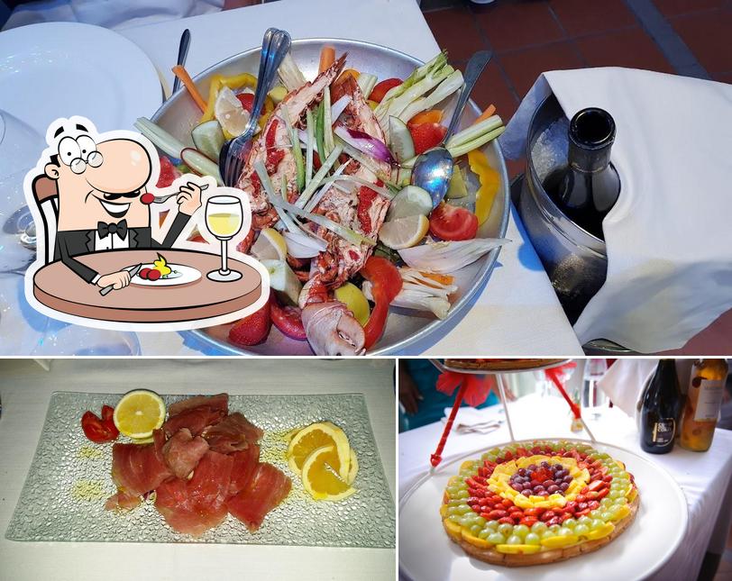 La cibo e birra del ristorante