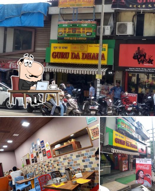 The interior of Guru Da Dhaba