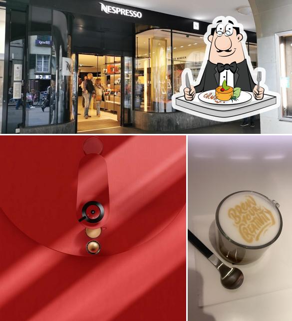 Tra le varie cose da Nespresso Boutique si possono trovare la cibo e esterno