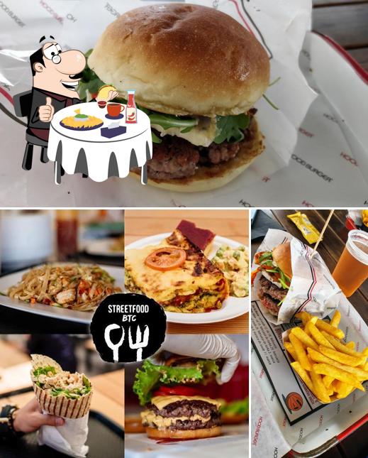 Ordina un hamburger a Street Food BTC