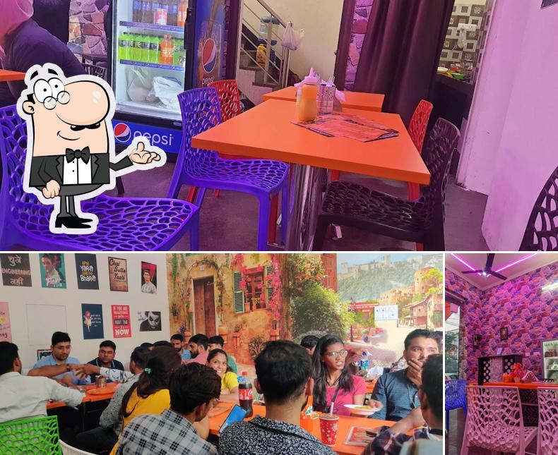 The interior of Shandar Restaurant Spl.Chur chur naan