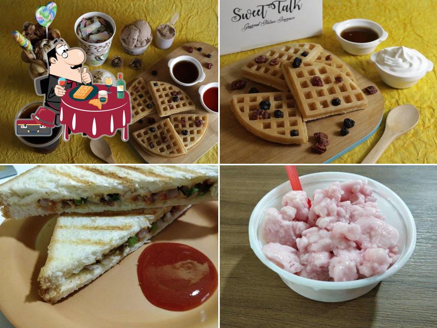 Waffles at Sweet Talk Gelato Cafe