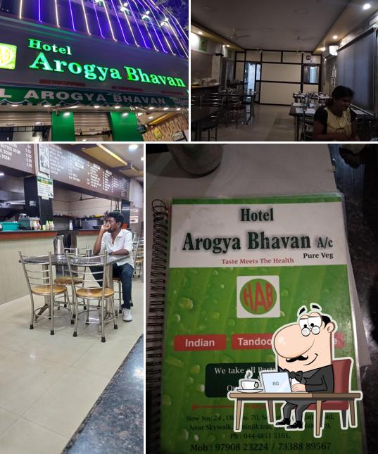 The interior of HOTEL SREE AROGYA BHAVAN