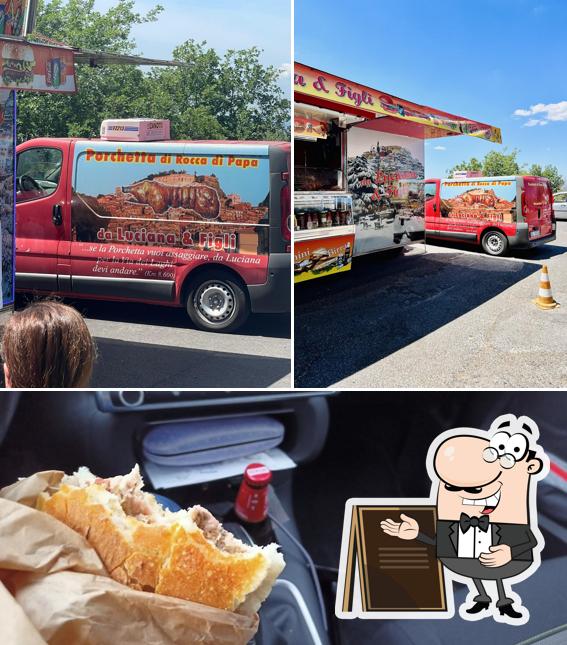 La foto di esterno e cibo da "La porchetta di Luciana" di Cimini Luciana