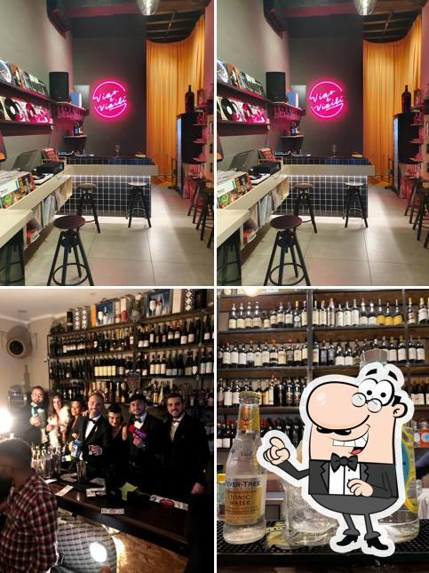 Gli interni di Vini & Vinili