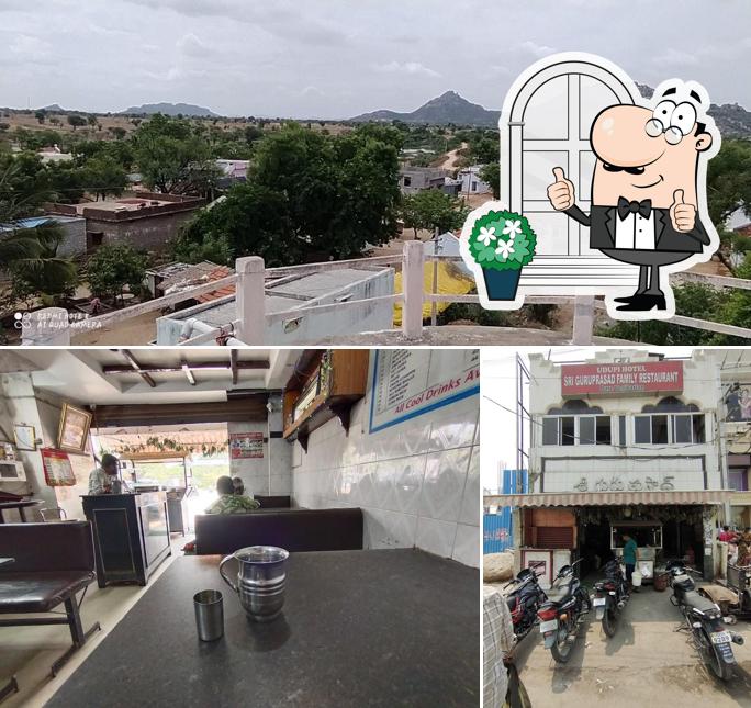 The photo of Guru Prasad Hotel’s exterior and beverage