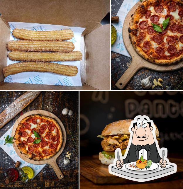 Food at Highline Pizza- New York Thin Crust