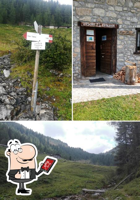 Gli esterni di Casera Tragonia