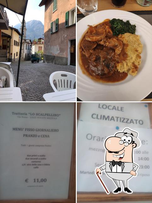 Goditi la vista dall'area esterna di Trattoria lo Scalpellino