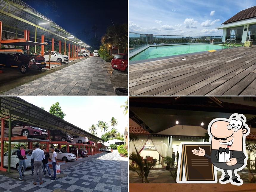 You can get some fresh air outside Vivin Luxury Suites