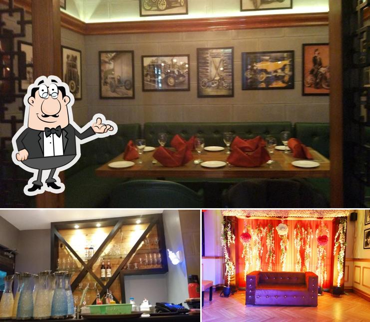 The interior of Dalchini Greens Restaurant