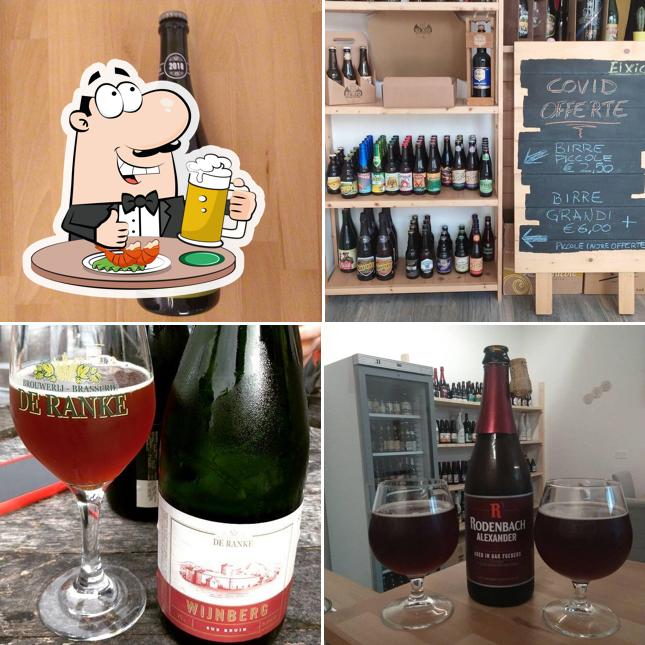 Puoi goderti un rinfrescante bicchiere di birra chiara o scura