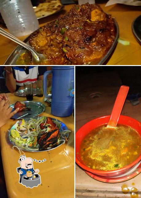Food at New Punjab Hotel (Punjabi Dhaba)