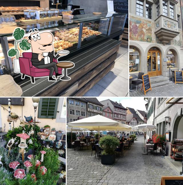 Gli interni di Bäckerei, Konditorei, Café 'Zum Steinenen Trauben' Walz