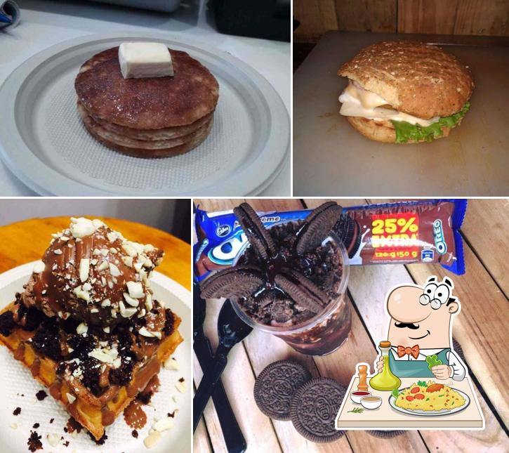 Food at Hashtag Waffles