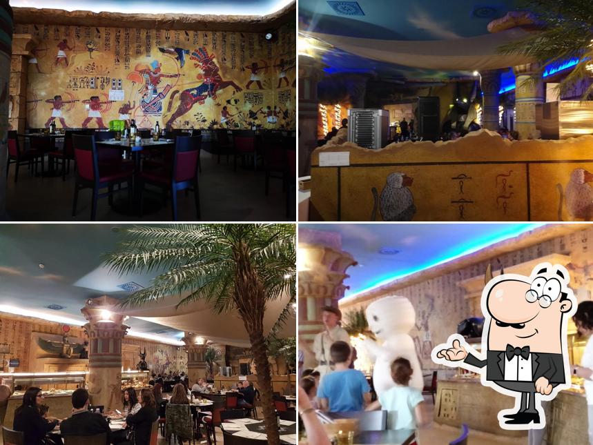 Gli interni di Tutankhamon Restaurant